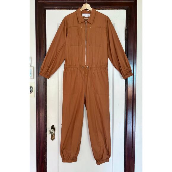 L.F. Markey Brown Utility Jumpsuit Coveralls- Size Medium, 6 - Picture 1 of 5